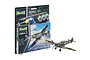 Revell 1/72 scale Supermarine Spitfire Mk.Vb model kit in blister packaging with a fully assembled and painted model displayed in front.