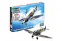 Revell 1/72 scale Supermarine Spitfire Mk.IIa plastic model starter kit box and a fully assembled, painted model aircraft on a white background.