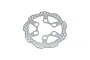 A silver Losi High Bite aluminum front brake rotor for the Promoto-MX RC motorcycle, shown against a plain white background.