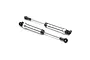 Two silver and black RC shock absorbers shown against a white background.