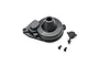 A black plastic gear cover for a Losi 22S RC vehicle, including a small rubber plug and two mounting screws.