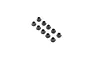 TLR M3 Flanged Lock Nuts 10 TLR245016