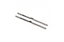 Two silver metal RC turnbuckles for TLR 8XT, featuring threaded ends and a central hexagonal adjustment section.