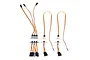 E-Flite hands-free plug assembly set for RC aircraft, featuring multiple wiring harnesses with plastic connectors and mounting plates.