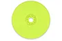 A bright yellow Pro-Line 1/8 scale truggy wheel rim with a solid dish design and embossed logo.