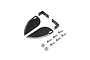 Pro Boat turn fin set for Sonicwake 36 V2, including two black metal fins, two L-shaped mounting brackets, and associated stainless steel screws and nuts.