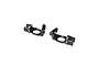 A pair of black anodized aluminum spindle carriers for an RC vehicle, labeled L17.5 and R17.5.