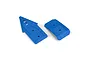 Two blue Pro-Line Bash Armor skid plates for ARRMA 3S RC vehicles, shown from a top-down angle on a white background.