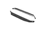 A pair of black plastic side guard chassis components for a Losi RC vehicle, shown on a white background.