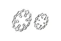 Two Pro-Line Euro style steel brake rotors for RC motorcycles, shown against a white background.
