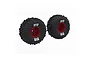 ARRMA dBoots Cut Chevron MT Tire Set Glued, Red ARA-2574