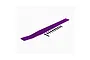 A purple anodized aluminum ARRMA chassis bash bar for mini RC cars, shown with a set of black mounting screws on a white background.