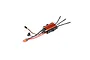 Spektrum 100 Amp brushless marine electronic speed controller with orange heatsink and attached wiring.