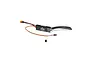 Spektrum Firma 50A Marine Brushless ESC with integrated water cooling tubes, battery connector, and receiver leads on a white background.