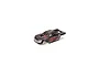 A black and red painted ARRMA Kraton 6S EXB RC truck body shell viewed from a high angle against a white background.