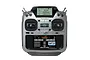 Futaba 26SZ Pro 26-channel RC transmitter with dual screens, showing telemetry data and a color interface display.