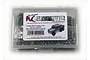 RC Screwz stainless steel screw kit for Traxxas TRX-6 in a clear plastic storage container with a product label.