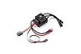 Kyosho Speed House Brainz 10 60A brushless ESC with cooling fan, power wires, T-plug connector, and receiver lead on a white background.