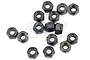 Rovan Black Steel 3mm Nyloc Nuts 15Pcs 68035