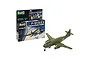 Revell 1/72 scale Messerschmitt P.1099A model kit box and a fully assembled, painted model aircraft on a white background.