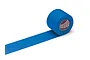 A roll of blue Tamiya masking tape with a portion of the tape unrolled on a white background.