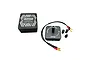 MTTR Sidewall Tire Gluer set for 1/10 RC touring cars, featuring a main unit with power cable, a storage case, and various adapters on a white background.