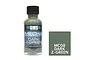A 30ml bottle of Scale Modellers Supply Mecha Dark Z-Green acrylic lacquer paint next to a color swatch.