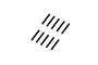 Ten black metal grub screws arranged in two parallel rows of five against a white background.