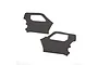 Two black plastic RC car door panels for Losi vehicles, shown against a white background.