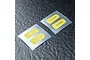 MST TE37 Wheel Stickers/Decal Set - Yellow 710007Y