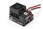HPI Flux Q-Base brushless electronic speed controller with integrated cooling fan and pre-soldered power wires.