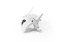 A white BetaFPV HD VTX micro canopy for FPV drones, shown from a front-side angle against a white background.