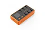 BetaFPV HexaCharger Pro 78W 1S 6-port smart charger in orange and black, featuring a digital display, control buttons, and six charging ports.