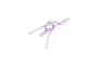 A clear purple plastic drone canopy spare part for BetaFPV drones, shown against a plain white background.