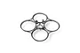 A clear grey BetaFPV drone frame duct showing the four circular propeller guards and central motor mount structure.