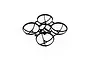 A black BetaFPV drone frame with four circular propeller guards on a white background.