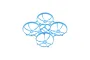 A light blue BetaFPV drone frame with four integrated propeller guards, shown from a high-angle perspective against a white background.