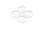 A white BetaFPV Pro drone frame with four integrated propeller guards on a plain white background.
