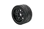 A single Method RC Velociter belted tyre mounted on a black Hive style RC wheel against a white background.