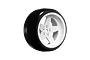 Louise 1.9" Drift Tyres on 5 Spoke Gloss White Rims 4Pcs - Glued Wheels LNHA563T