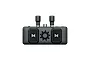CaddxFPV Walksnail Avatar HD VRX receiver unit featuring two antennas and a central cooling vent design on a black background.