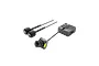 CaddxFPV Walksnail Avatar HD Moonlight FPV camera and video transmitter kit with two antennas on a black background.