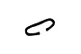 A small, black, C-shaped foam pad designed for the Walksnail Avatar Goggles X, shown against a plain white background.