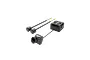 CaddxFPV Walksnail GT2 digital FPV video transmitter unit with camera and two antennas on a black background.