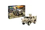 Revell 1/35 scale Dingo 2 GE A3.3 PatSi plastic model kit box and a fully assembled, painted model of the armoured vehicle.