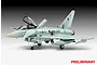 A fully assembled and painted 1/32 scale Revell Eurofighter Typhoon model aircraft on a white background.