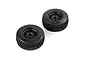 Rovan 1/5 5SC Tyres on Black Rims - Beadlock Wheels 2Pcs 9510117