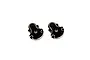 A pair of RGT black and copper-colored metal rear portal axle covers for RC vehicles.