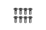 A set of eight RGT 2.5x10mm fine thread countersunk head screws arranged in two rows of four against a white background.