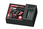 Traxxas TQi 2.4GHz 5-channel receiver with TSM and telemetry support, featuring a black plastic case with red and white branding.